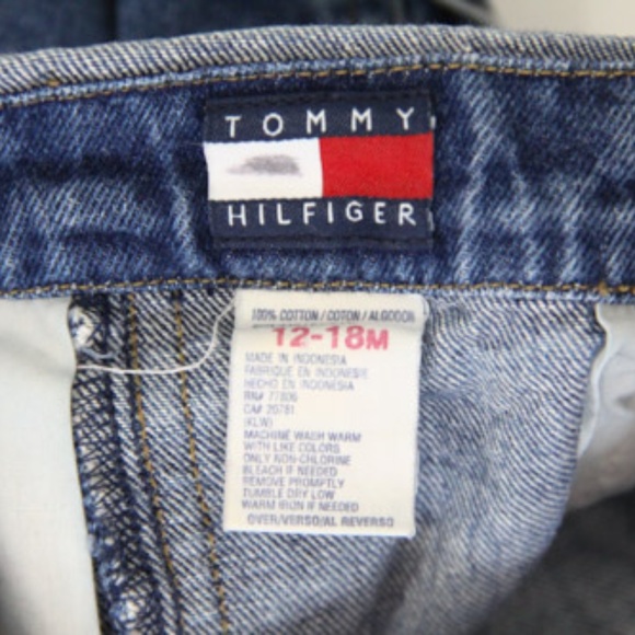 Tommy Hilfiger Vintage Bib Overalls Denim Toddler - Picture 8 of 8
